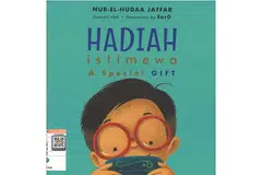 PELBAGAI TEMA DIHIDANGKAN: Buku bergambar 'Hadiah Istimewa' yang ditulis oleh Nur-El-Hudaa Jaffar menganjurkan memanfaatkan aktiviti melukis sebagai salah satu cara terapeutik untuk meluahkan perasaan, termasuk mengatasi kerisauan dan kesedihan. - Foto-foto NLB