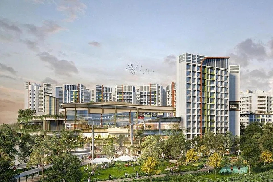 PROJEK PARC RESIDENCES @ TENGAH: Gambaran artis perumahan Parc Residences @ Tengah, BTO pertama yang dilancarkan untuk dijual di kawasan taman yang baru, umum Lembaga Perumahan dan Pembangunan (HDB). - Foto HDB