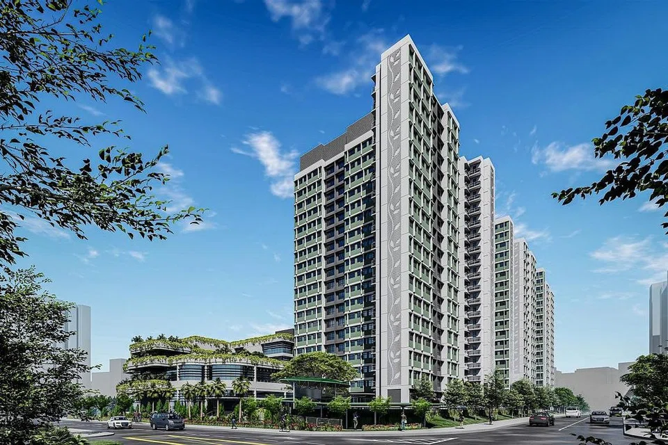 DAKOTA ONE: Projek BTO di Geylang, yang dinamakan Dakota One ini, mempunyai 421 flat tiga bilik dan empat bilik dengan harga masing-masing bermula dari $355,000 dan $523,000. - Foto HDB
