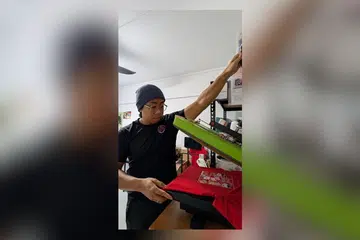 Hari Kebangsaan, NDP, baju-T, reka, cetak