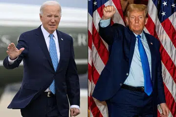 Presiden Amerika Syarikat, Encik Joe Biden (kiri) dan Encik Donald Trump berjaya mendapat pencalonan daripada parti masing-masing, Demokrat dan Republikan, sekali gus merupakan pertandingan ulangan pertama dalam masa 70 tahun, dalam Pilihan Raya Presiden 2024 ini. 