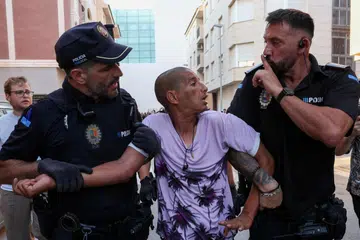 antimigran, bantahan, torre pacheco, sepanyol