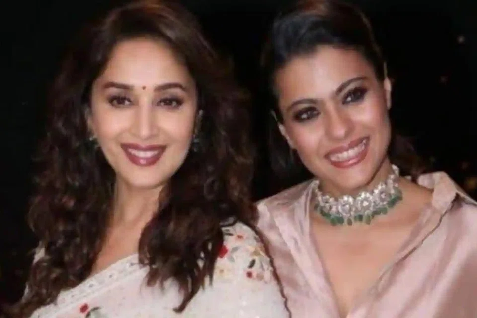 WATAK TIDAK RENCAM: Kajol (kanan) berasa sahabat karibnya Madhuri Dixit kurang diberi watak yang rencam untuk diteroka sedangkan beliau berbakat besar.