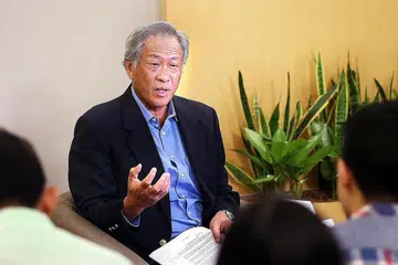 KEUPAYAAN KESELAMATAN SIBER: Dr Ng mengumumkan bahawa Markas C4 SAF akan dilancarkan November ini sebagai sebahagian daripada usaha mengukuhkan keselamatan siber di Singapura. - Foto ZAOBAO