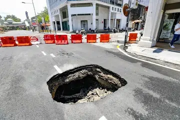 Lubang benam, P. Pinang, kesesakan jalan raya