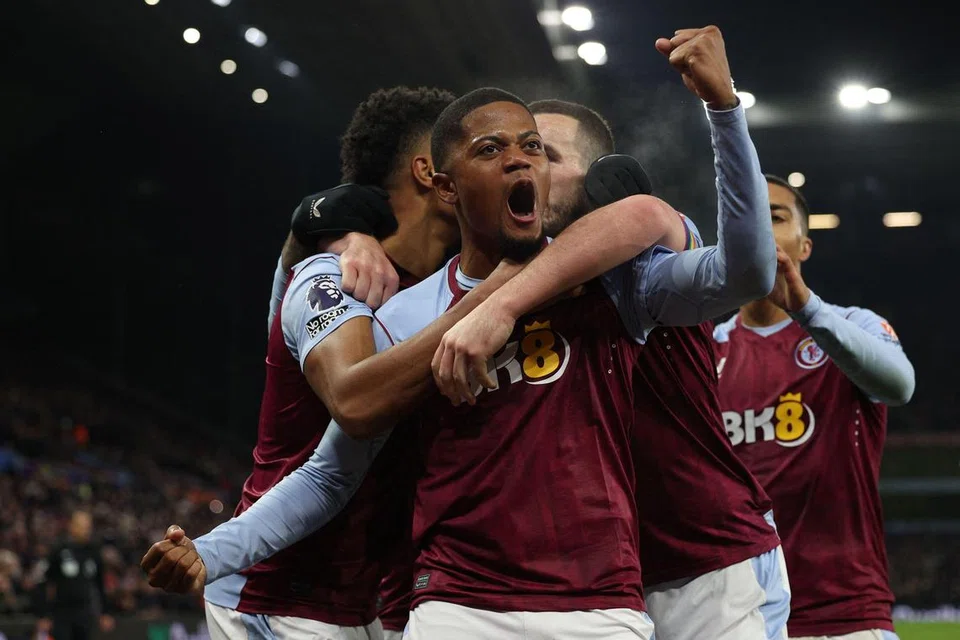 GOL BERSEJARAH: Pemain Aston Villa dari Jamaica, Leon Bailey, meraikan gol yang dijaringkannya semasa bertemu Manchester City Gol itu memberikan Aston Villa kemenangan bersejarah ke atas City.