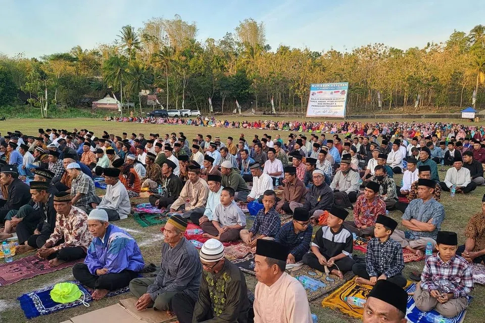 Majlis Khatam Al-Quran dan tahlil di Gunung Kidul di Indonesia berlangsung pada 2023. 