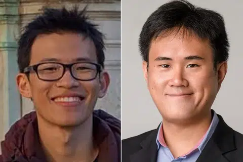 Encik Kenneth Tiong (kiri) dan Encik Jackson Au telah dilihat di sesi lawatan dan beberapa acara pada 2024 bersama AP Aljunied.