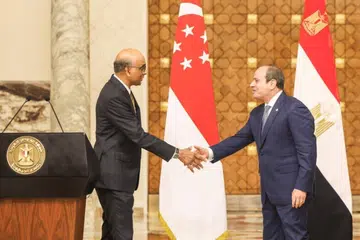 Presiden Tharman Shanmugaratnam, Presiden Abdel Fattah al-Sisi, Mesir
