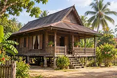 Sebuah rumah kampung.