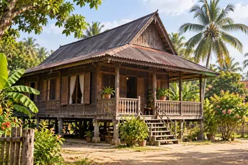 Sebuah rumah kampung.
