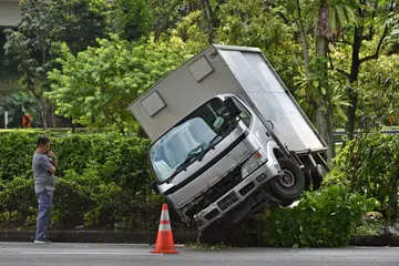 Sim Ann, kemalangan, lori berat, 