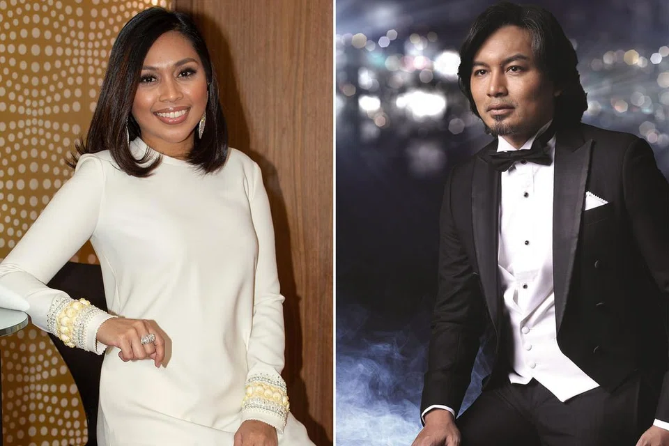 SERASI BUAT PERSEMBAHAN BERSAMA: Anuar Zain (kanan) berharap dapat rakam lagu duet baru bersama Dayang Nurfaizah (kiri). - Foto-foto HYPE RECORDS dan fail