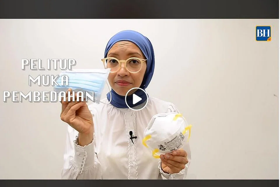 Dalam satu Dr Elly Sabrina berkongsi tips serta cara menggunakan pelitup muka dengan betul agar warga Singapura dilindungi dengan berkesan. 