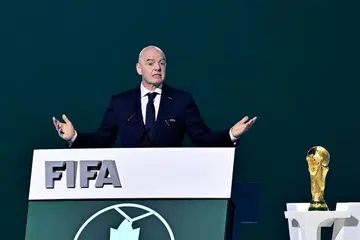 Presiden Fifa, Gianni Infantino, mengadakan mesyuarat krisis bersama pegawai-pegawai kanannya di Rabat, Maghribi, pada 5 Ogos.