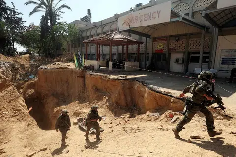 Hospital Eropah di Khan Younis, Jaluran Gaza, operasi darat Israel,  Hamas 