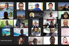 CERAHKAN PELUANG DAPAT KERJA: Peserta webinar mengenai cara memanfaatkan dan membina rangkaian menerusi wadah dalam talian LinkedIn anjuran Mendaki Sense pada 14 Oktober. - Foto MENDAKI SENSE