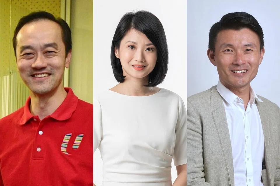 TANGGUNGJAWAB BARU: Dr Koh Poh Koon (kiri), Cik Sun Xueling (tengah) dan Encik Baey Yam Keng antara pemegang jawatan politik yang akan diberi tanggungjawab dan portfolio baru mulai Isnin depan. - Foto-foto fail