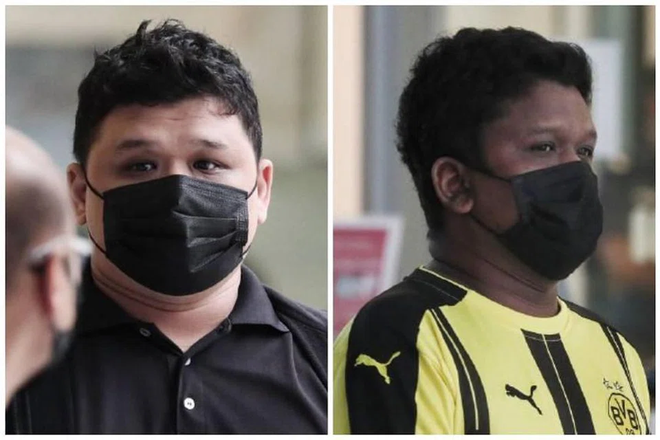 Muhammad Iski Ismail (kiri) dijel lapan bulan manakala abangnya Muhammad Iskandar Ismail (kanan) dijel dua bulan empat minggu. - 