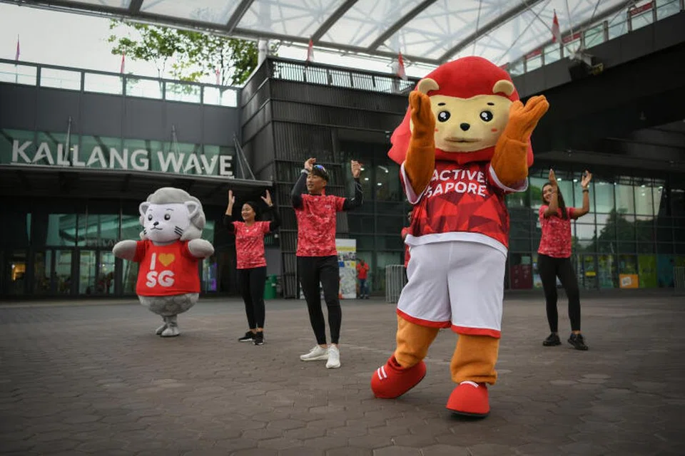 HIDUP AKTIF: Pesta Kejiranan GetActive! Singapura menampilkan pelbagai kegiatan sukan dan permainan menarik di lima estet kejiranan pada 5 dan 6 Ogos sempena sambutan Hari Kebangsaan.