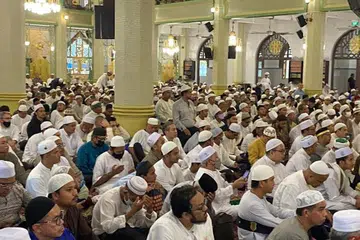 TAMPUNG RAMAI ANGGOTA JEMAAH: Pada 2022, Majlis Haul Habib Noh 2022 yang diadakan di Masjid Sultan berjaya menarik seramai 7,000 hingga 8,000 orang termasuklah jemaah yang duduk di dalam dan luar masjid.
