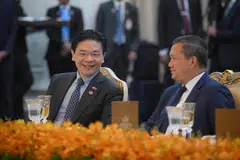 lawrence wong, hun manet, phnom penh, kemboja, singapura, diplomatik 