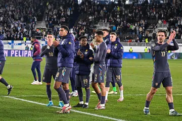 Pemain England meraikan kemenangan 3-1 ke atas Finland dalam Liga Negara-Negara. Ini merupakan kemenangan ketiga mereka dalam empat perlawanan. 