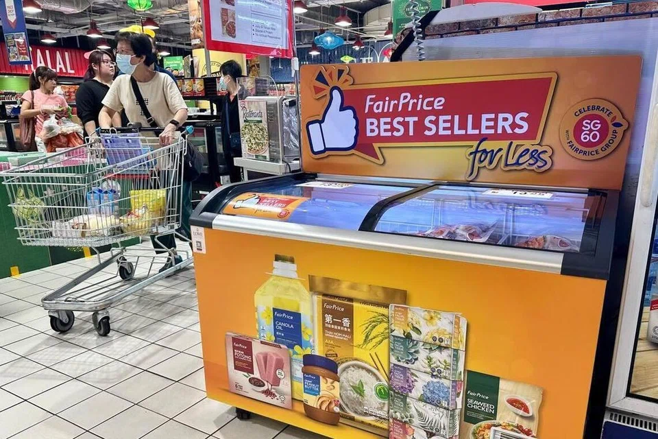 FairPrice Diskaun, Best Sellers for Less, Produk Jenama FairPrice, Berjimat di Singapura, Kos Sara Living SG, SG60, Vipul Chawla, Pasar Raya FairPrice