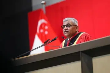 Ketua Hakim (CJ), Encik Sundaresh Menon, berucap semasa majlis pembukaan tahun perundangan tahunan pada 12 Januari.