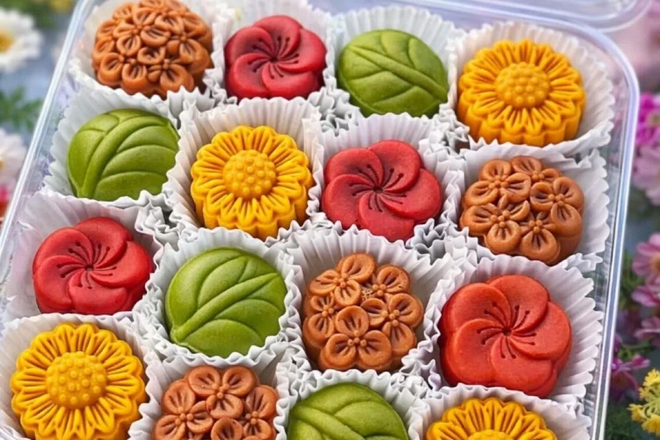 kuih bakul, kuih bulan, s’pura, malaysia, tahun baru cina