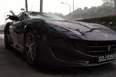 FERRARI PORTOFINO: Model permulaan dalam senarai kereta mewah Ferrari. - Foto ADLI YASHIR KUCHIT
