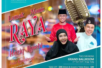 Seniwati Noorkumalasari antara yang akan menyerikan acara, Lemak Manis Raya bersama Haziq Rosebi dan Hafeez Glamour.
