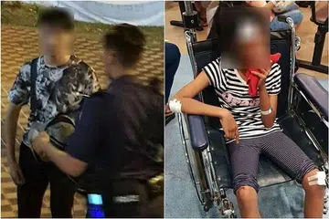 DIBERKAS: Lelaki berusia 24 tahun (kiri) yang menunggang e-skuter didakwa melanggar budak perempuan berusia 11 tahun (gambar kanan) dekat Kelab Masyarakat Pasir Ris East Community Club. - Foto FACEBOOK/ ZAM RIFFZAM