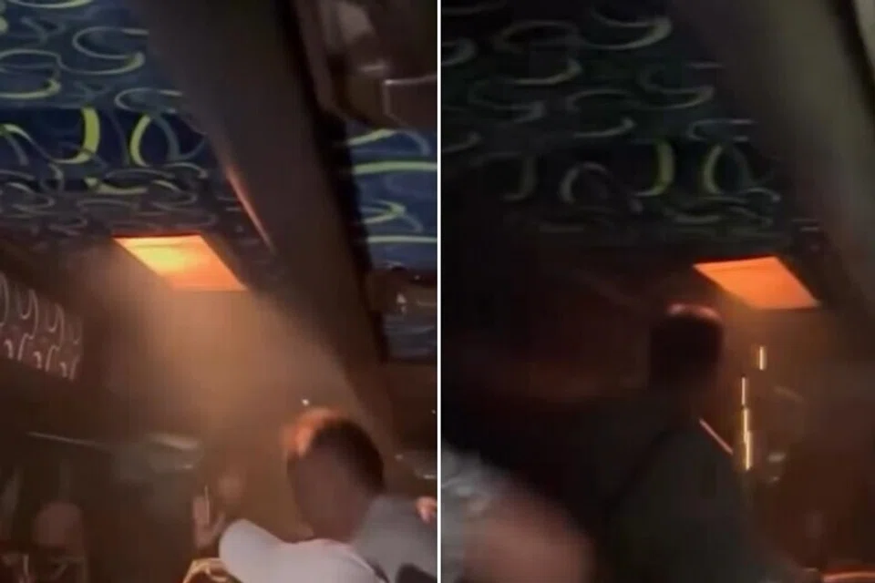 Siling bas kelihatan terbakar dan membuat penumpang panik dalam perjalanan ke Kuala Lumpur dari Singapura. 