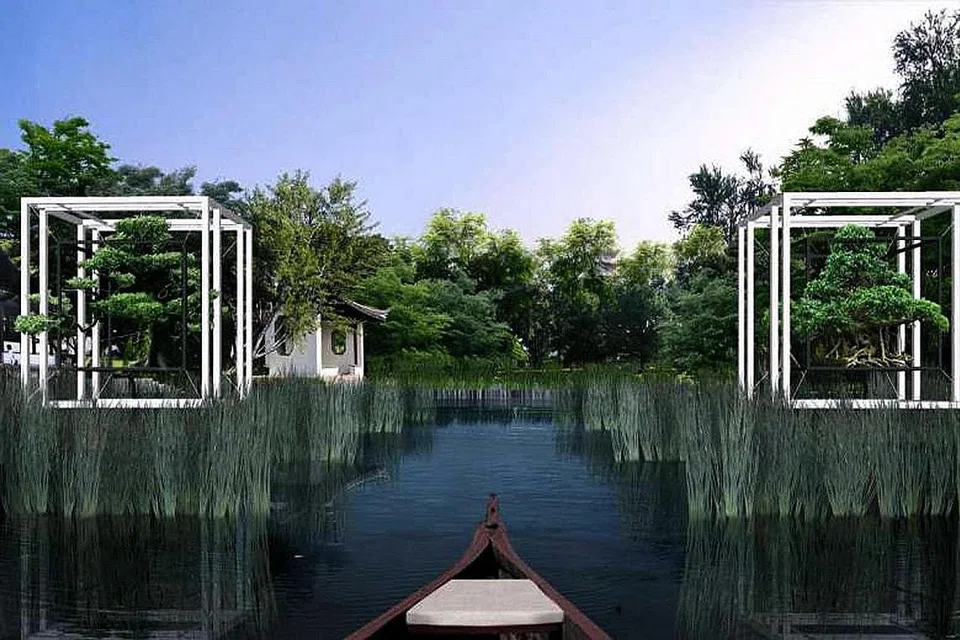 INDAH DAN PENUH MENGHIJAU: Inilah lakaran artis apabila bahagian tengah dan timur di Jurong Lake Gardens (JLG) siap untuk dinikmati semua penduduk dalam tempoh empat tahun mendatang.