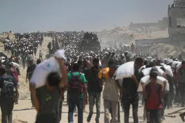 bantuan makanan, Gaza,  Beit Lahia