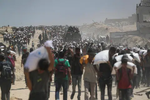 bantuan makanan, Gaza,  Beit Lahia