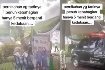 KISAH PILU: Seorang wanita menghembuskan nafas terakhir selepas lima minit diijabkabulkan. Beliau meninggal dunia, dipercayai akibat kelelahan dan hipertensi, selepas menandatangani dokumen pernikahannya.