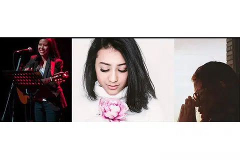 LUAHAN RASA TIGA WANITA: Persembahan 'Echo: Chapter II' lusa mengetengahkan sinergi irama pemuzik wanita, (dari kiri) Irena Taib, Amni Musfirah dan Isabel Wongsosubakti (lebih dikenali sebagai Bebel W.S.). - Foto ESPLANADE
