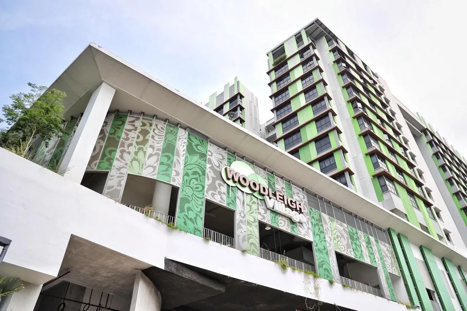 Pusat Pertukaran Bas Woodleigh merupakan sebahagian daripada pembangunan bersepadu Woodleigh Village, yang merangkumi 330 unit flat Lembaga Perumahan dan Pembangunan (HDB) dan sebuah pusat penjaja.