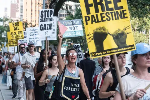 bantahan, palestin, israel, PBB