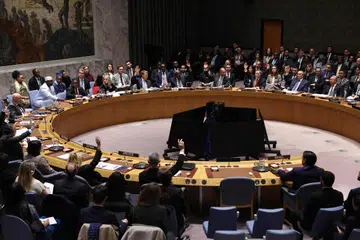 Majlis Keselamatan Persatuan Bangsa-Bangsa Bersatu (PBB) mencatat 13 undi pada 17 November, sekali gus menyokong usulan ketetapan yang diketuai Amerika, manakala Russia dan China berkecuali daripada pengundian. 