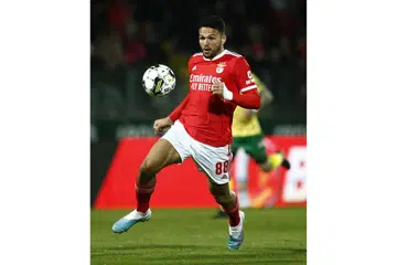 HASIL AKADEMI BENFICA: Penyerang Goncalo Ramos (atas), bek tengah Antonio Silva dan pemain tengah Florentino memainkan peranan penting musim ini dan mereka adalah hasil akademi kelab itu. - Foto-foto REUTERS