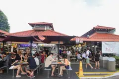 pusat makanan chomp chomp, serangoon gardens, naik taraf, penambahbaik