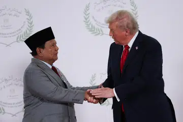 Prabowo Subianto, Donald Trump, Gaza
