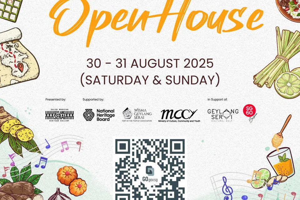 Sertai kegiatan seperti, ‘Aroma Rangers in Geylang Serai + Gaigai Bingo!’, ‘Gingers of Geylang Serai’, Pojok Jamu dan Cassava Cake Studio di rumah terbuka Galeri Warisan Geylang Serai pada 30 dan 31 Ogos.