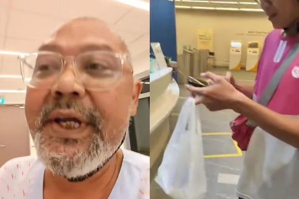 UBAT TAHAN SAKIT: Dek terlalu lama menunggu di Hospital Besar Sengkang, Encik Hamid Osman membuat keputusan membeli ubat tahan sakit sendiri melalui aplikasi foodpanda.