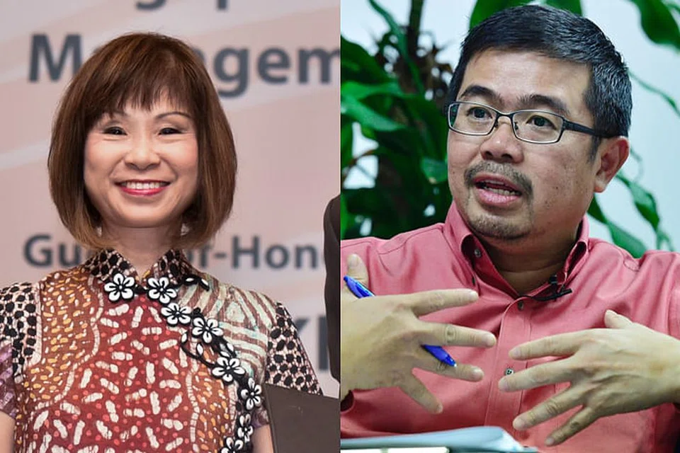 Dr Amy Khor (kiri) dan Encik Zainal Sapari