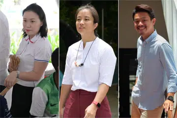 (Dari kiri) Cik Chua Wei-Shan, Cik Valerie Lee Nai Yi, dan Encik David Hoe dijangka bertanding di GRC Chua Chu Kang, East Coast, dan Tampines, jika dicalonkan.