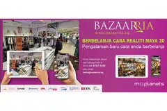 INTERAKTIF: Pelanggan akan mendapat pengalaman interaktif 3D apabila membeli barangan di BazaarRia. - Foto MI PLANETS
